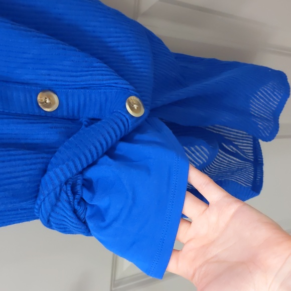 LAST CHANCE Express Button Ribbed Button Front Midi Dress - Picture 7 of 10